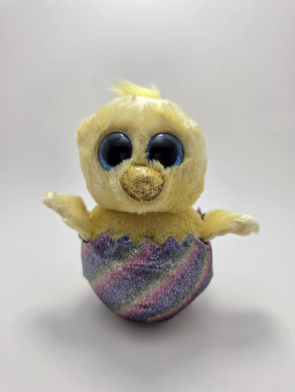TY Beanie Boo “Megg” the Easter Chick in Egg - No Tag (6 inch)